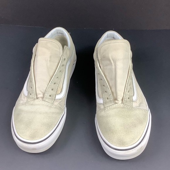 Vans Unisex Old Skool Sneakers (Birch/ White) Men’s Size:8.5, Women’s Size: 10 - Picture 2 of 3